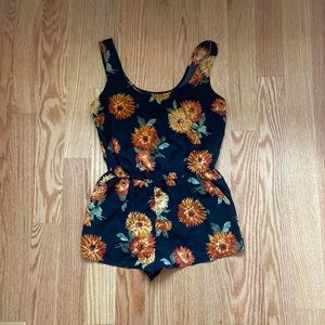 Forever 21 Sunflower Romper